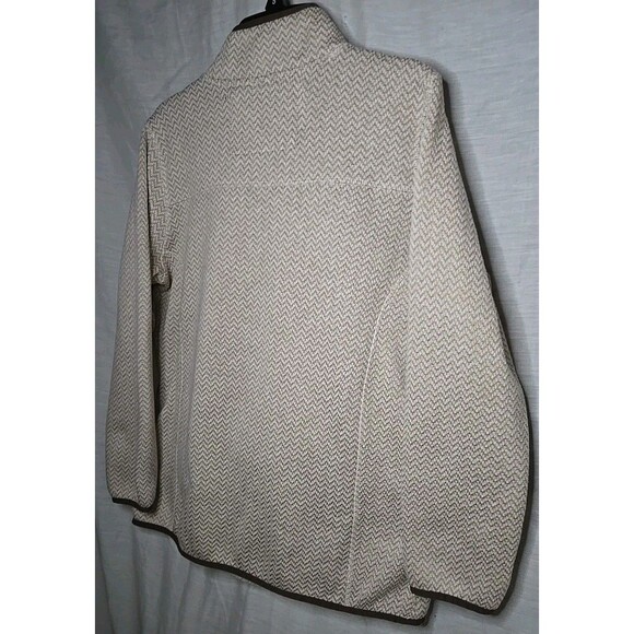 Powder River Outfitters (Panhandle) Quarter-zip Pullover, Sz Large, Khaki - Picture 7 of 8